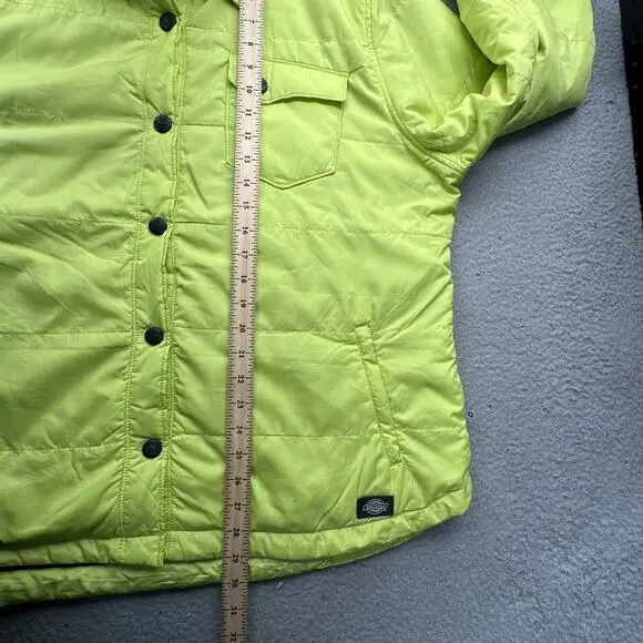 Dickies Performance System Thinsulate Jacket Men 2XL Collared Neon Yellow - Picture 3 of 14